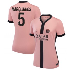 Paris Saint-Germain Marquinhos #5 Tredje Tröja Kvinnor 2024-25 Kortärmad